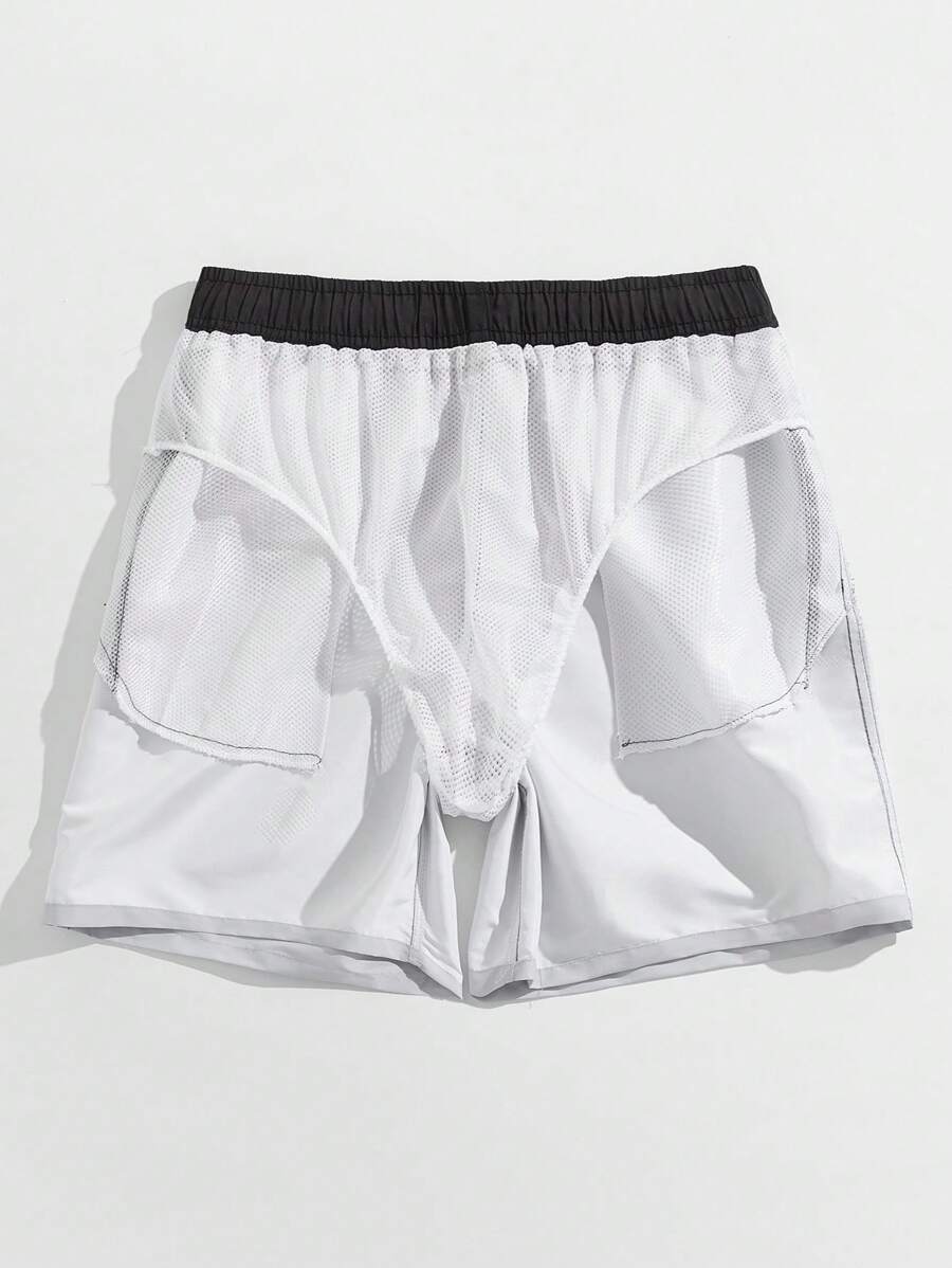 Short courts de plage dégradé, maillot de bain à séchage rapide pour homme