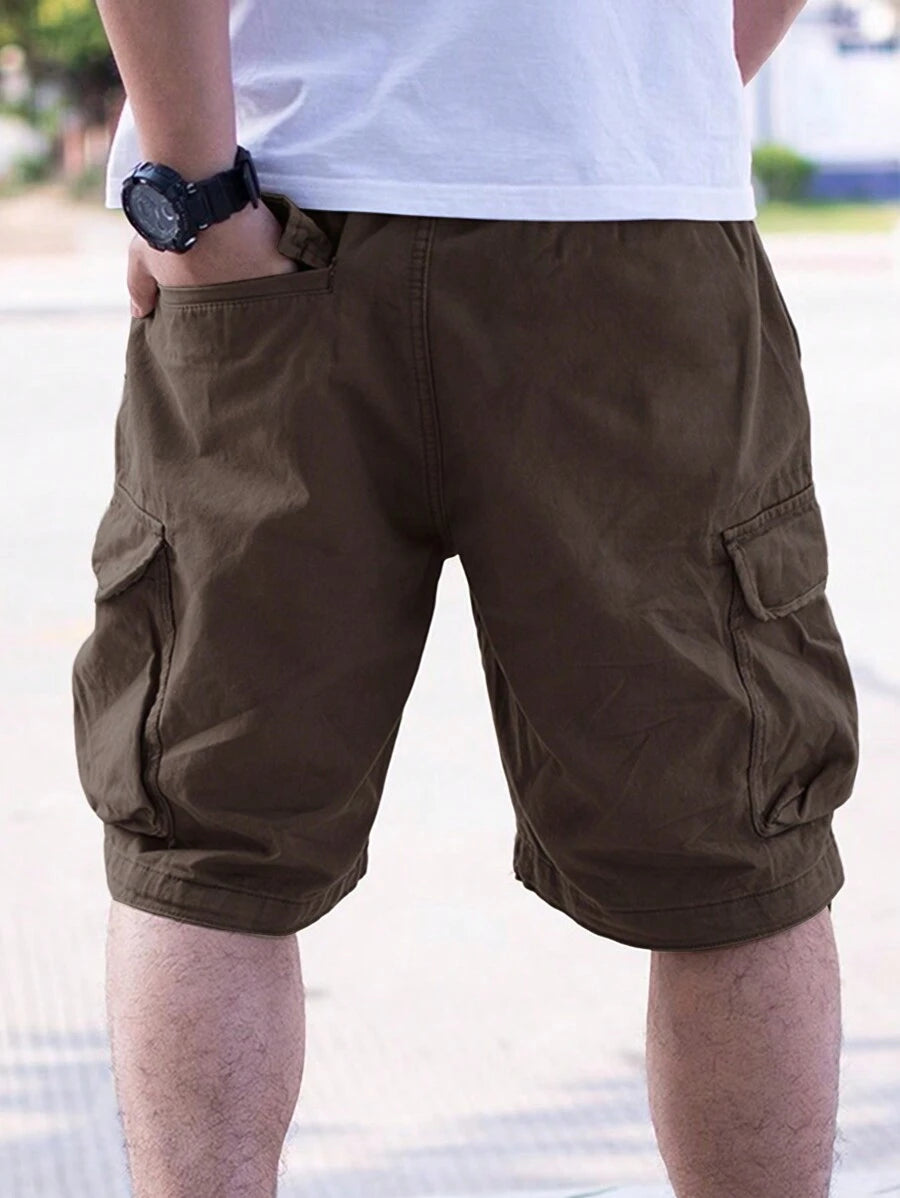 Short cargo ample avec poches latérales à rabat – Style extérieur pour homme
