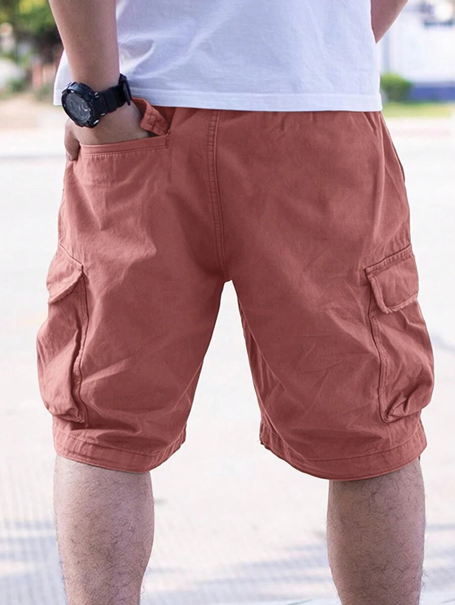 Short cargo ample avec poches latérales à rabat – Style extérieur pour homme