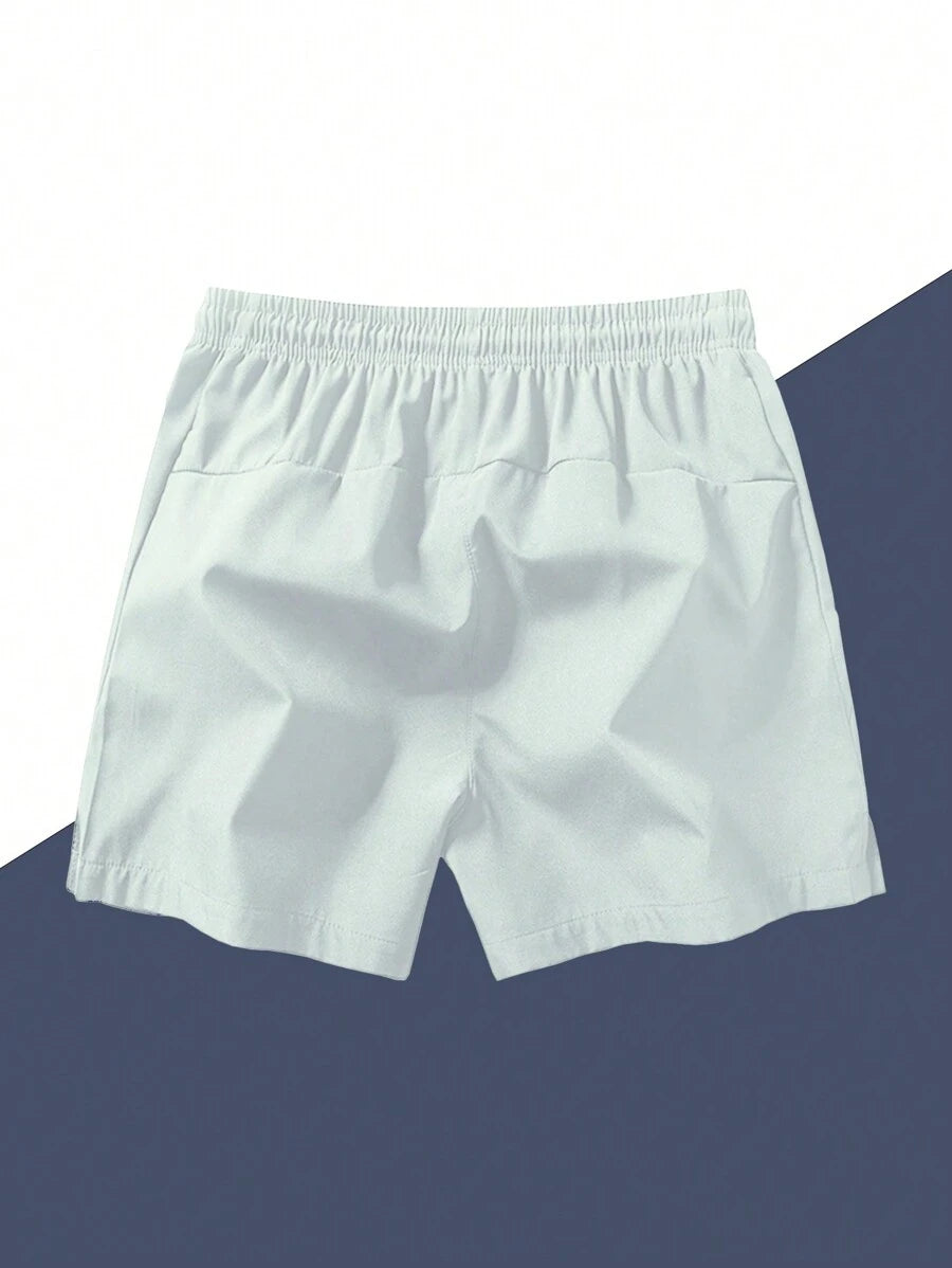 Shorts de sport taille élastique avec poches zippées et cordon