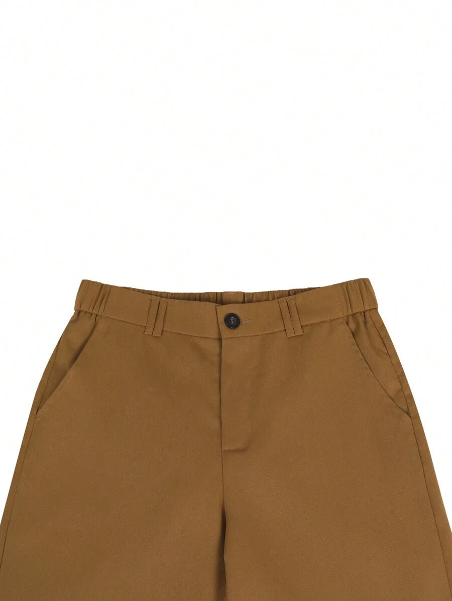 Bermuda athlétique taille haute avec bouton – Coupe streetwear pour homme