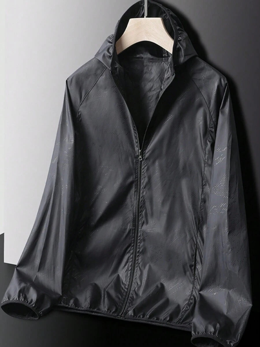 Veste coupe-vent décontractée, résistante à l'eau et à séchage rapide