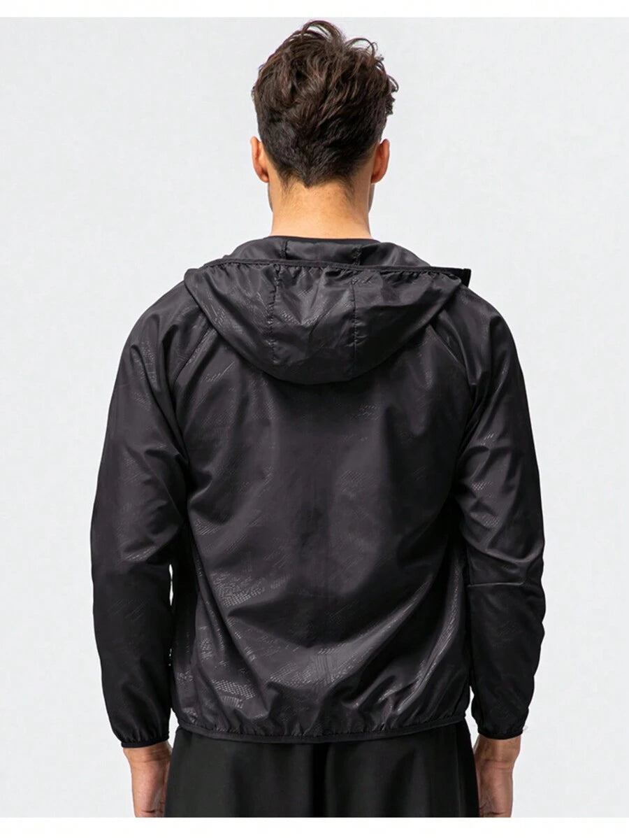 Veste coupe-vent décontractée, résistante à l'eau et à séchage rapide