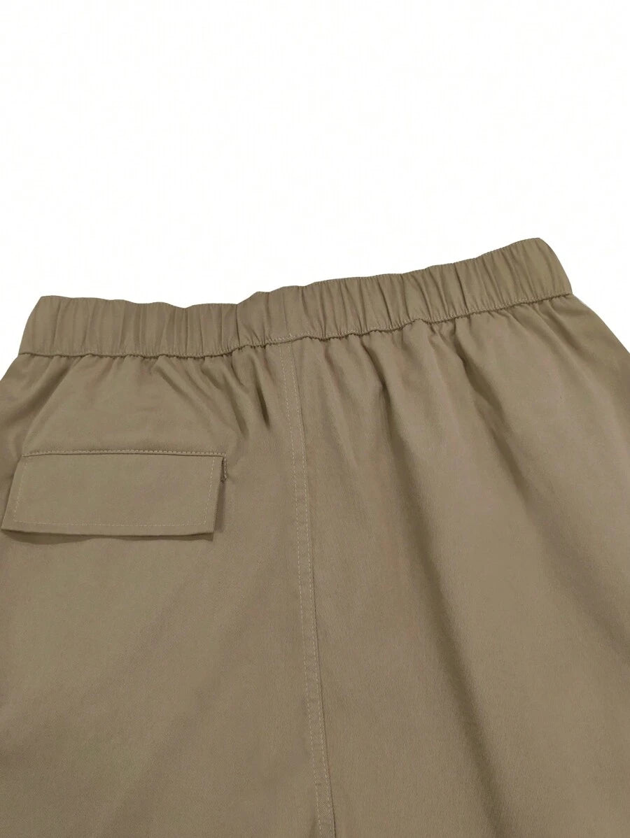 Short cargo ample avec poches latérales à rabat – Style extérieur pour homme