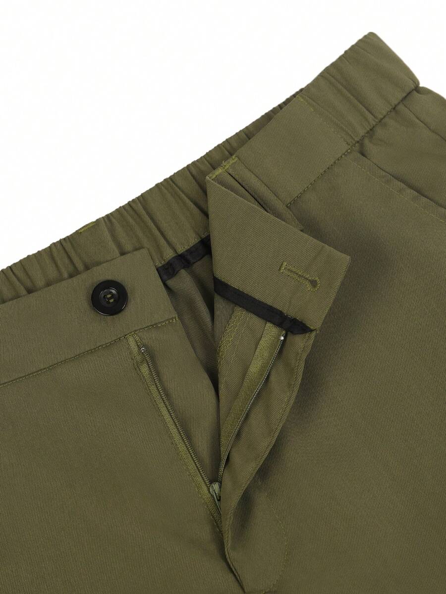 Bermuda athlétique taille haute avec bouton – Coupe streetwear pour homme