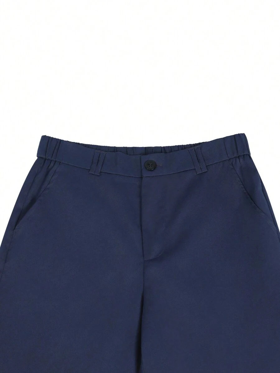Bermuda athlétique taille haute avec bouton – Coupe streetwear pour homme