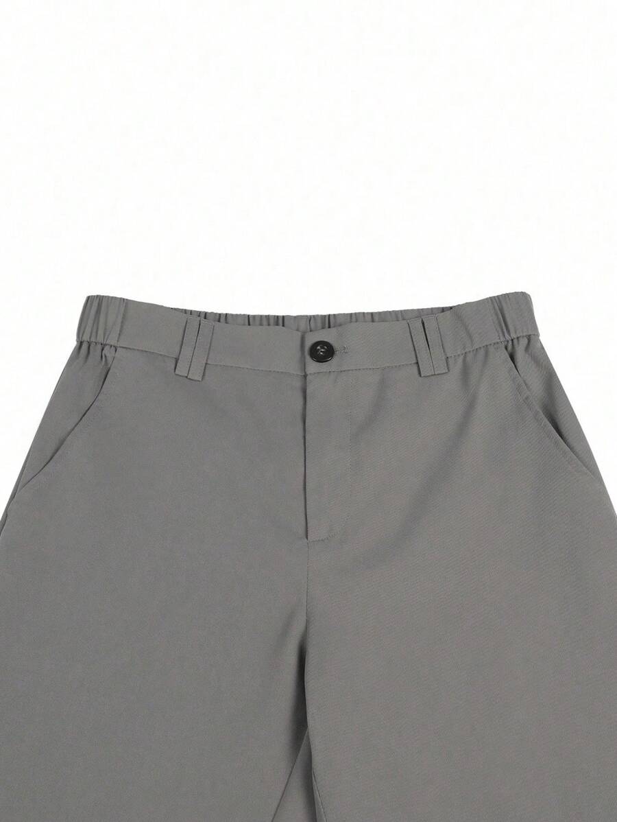 Bermuda athlétique taille haute avec bouton – Coupe streetwear pour homme