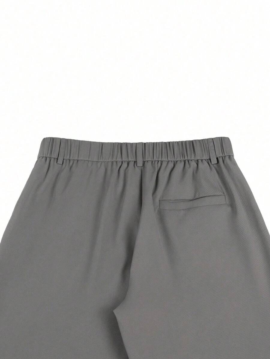 Bermuda athlétique taille haute avec bouton – Coupe streetwear pour homme