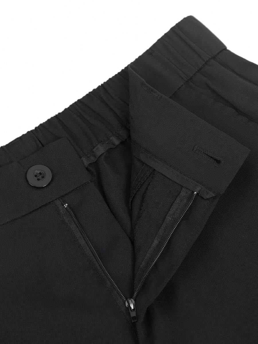 Bermuda athlétique taille haute avec bouton – Coupe streetwear pour homme
