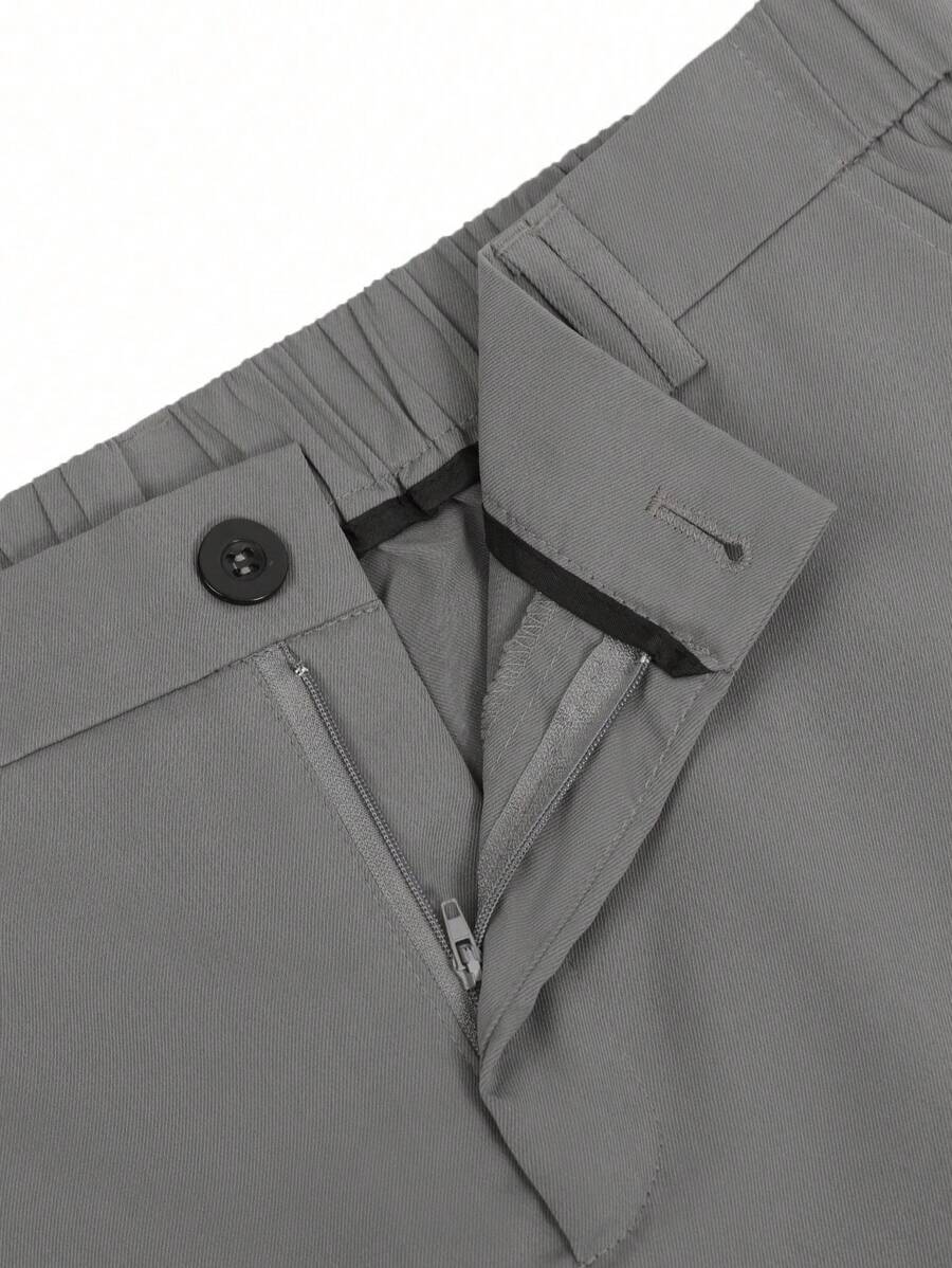 Bermuda athlétique taille haute avec bouton – Coupe streetwear pour homme