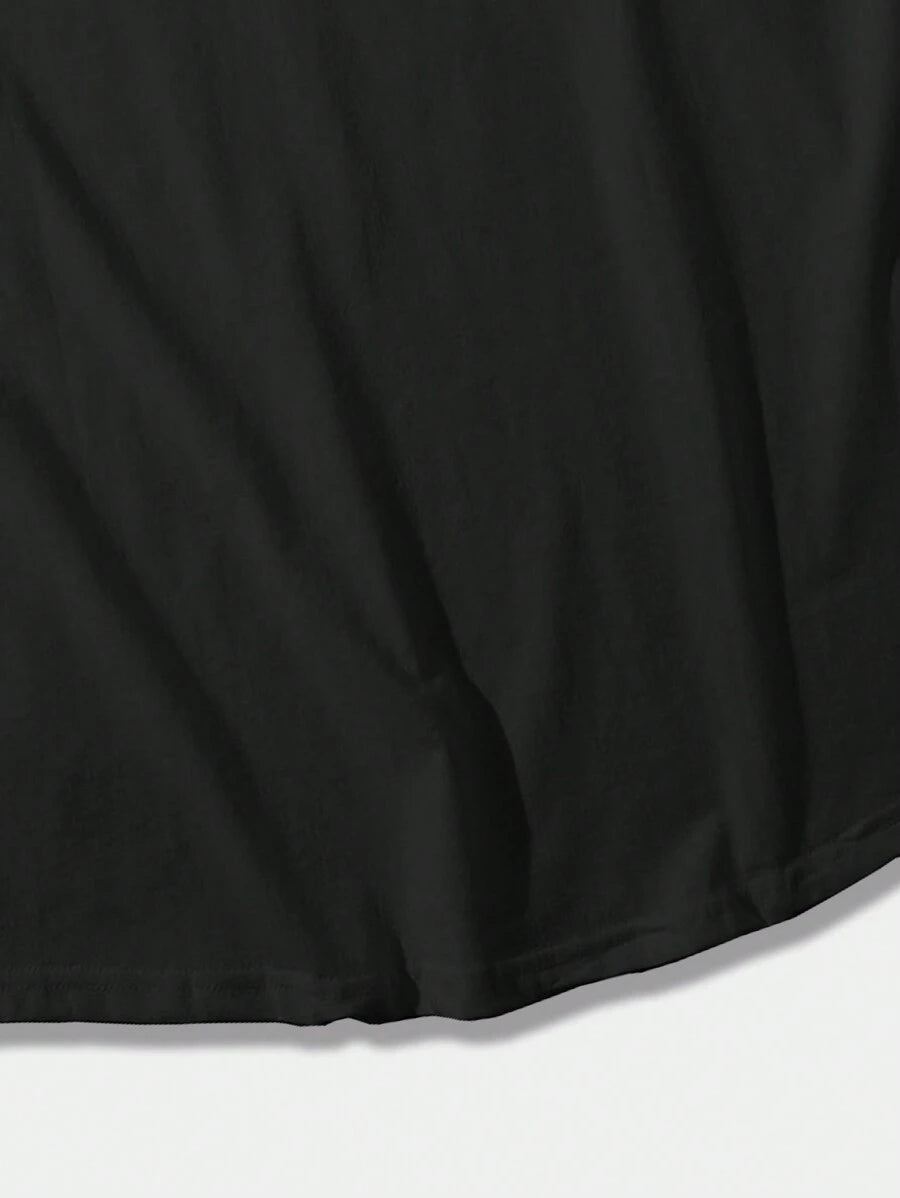 Chemise sans manches à col rond de couleur unie pour homme