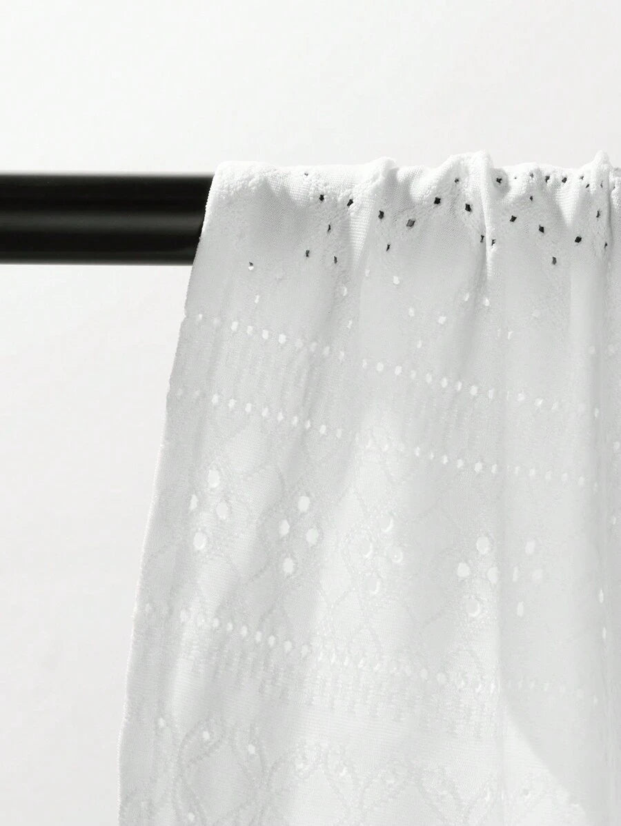 Chemise jacquard texturée au crochet pour homme - Tricot géométrique décontracté