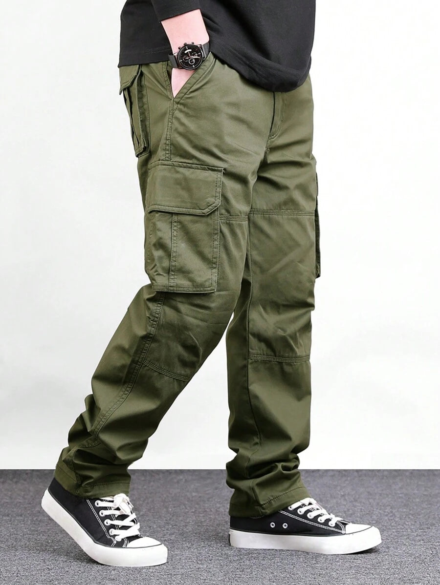 Pantalon cargo décontracté avec poches pour homme - style camping en plein air