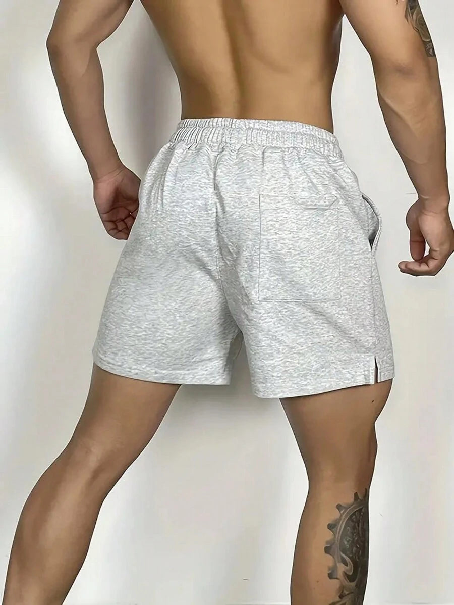 Shorts de sport minimalistes avec taille élastique et cordon ajustable