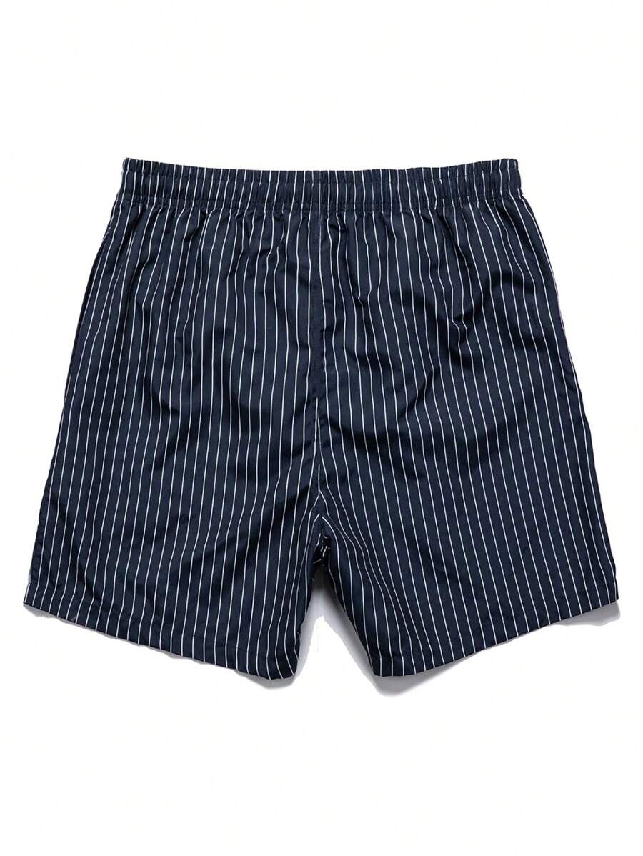 Shorts courts rayés avec cordon pour hommes - style décontracté chic