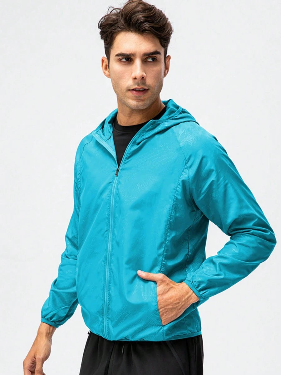 Veste coupe-vent décontractée, résistante à l'eau et à séchage rapide