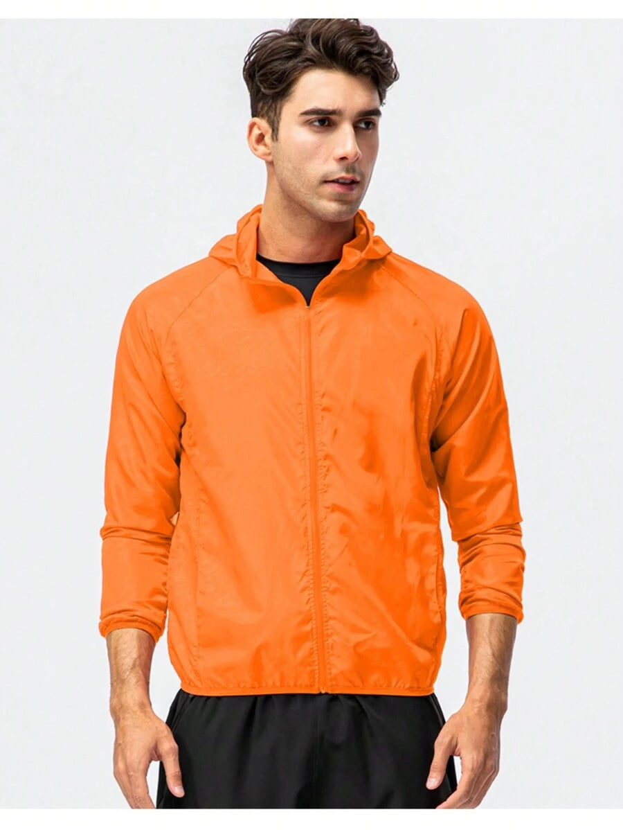 Veste coupe-vent décontractée, résistante à l'eau et à séchage rapide