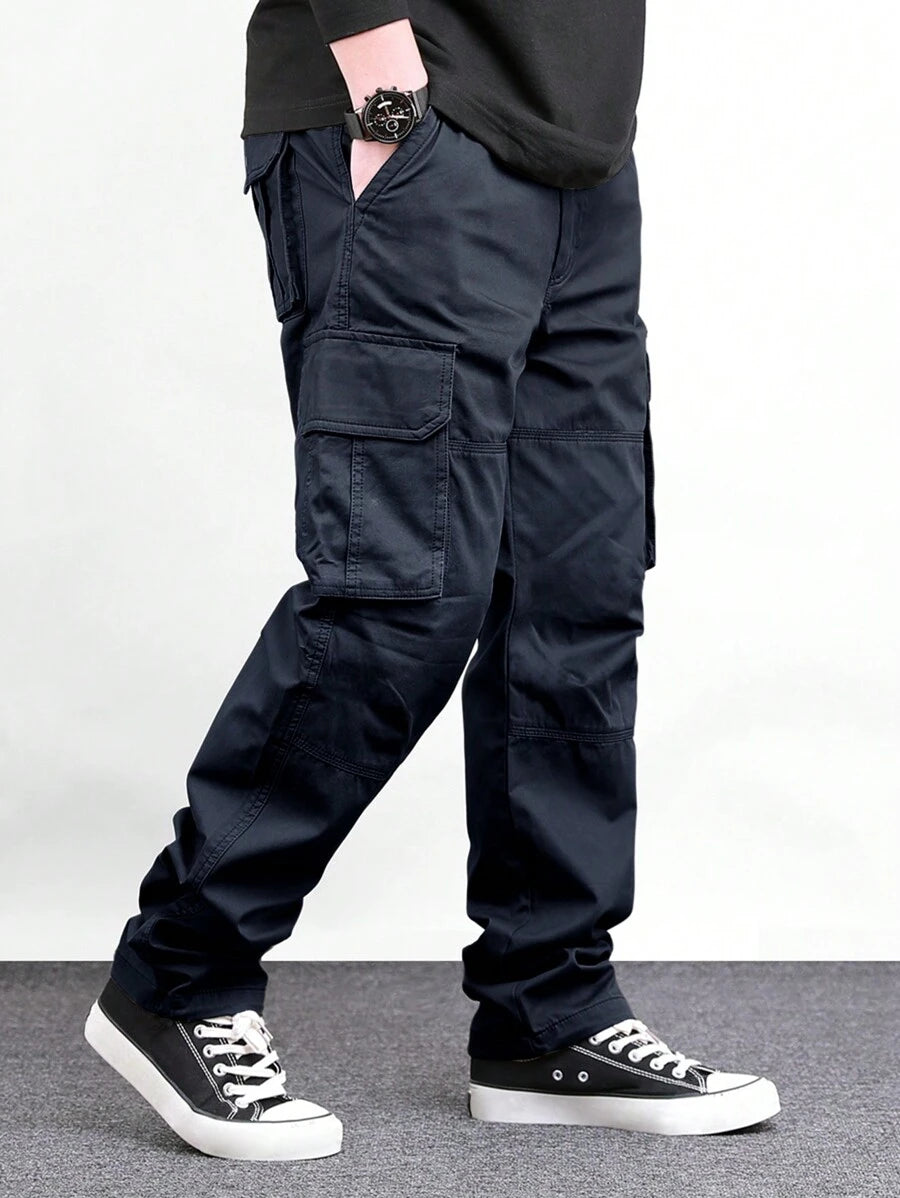 Pantalon cargo décontracté avec poches pour homme - style camping en plein air