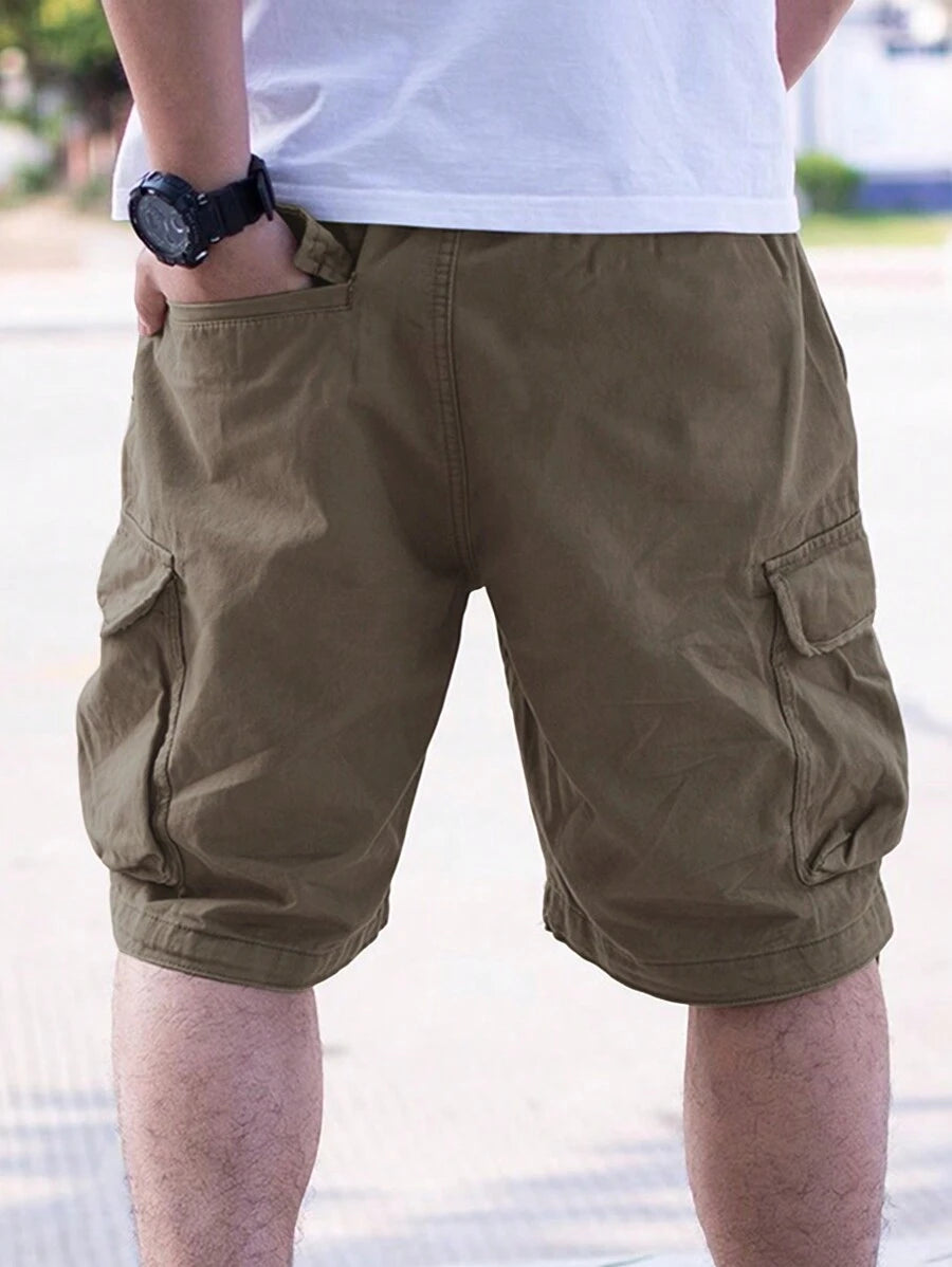 Short cargo ample avec poches latérales à rabat – Style extérieur pour homme