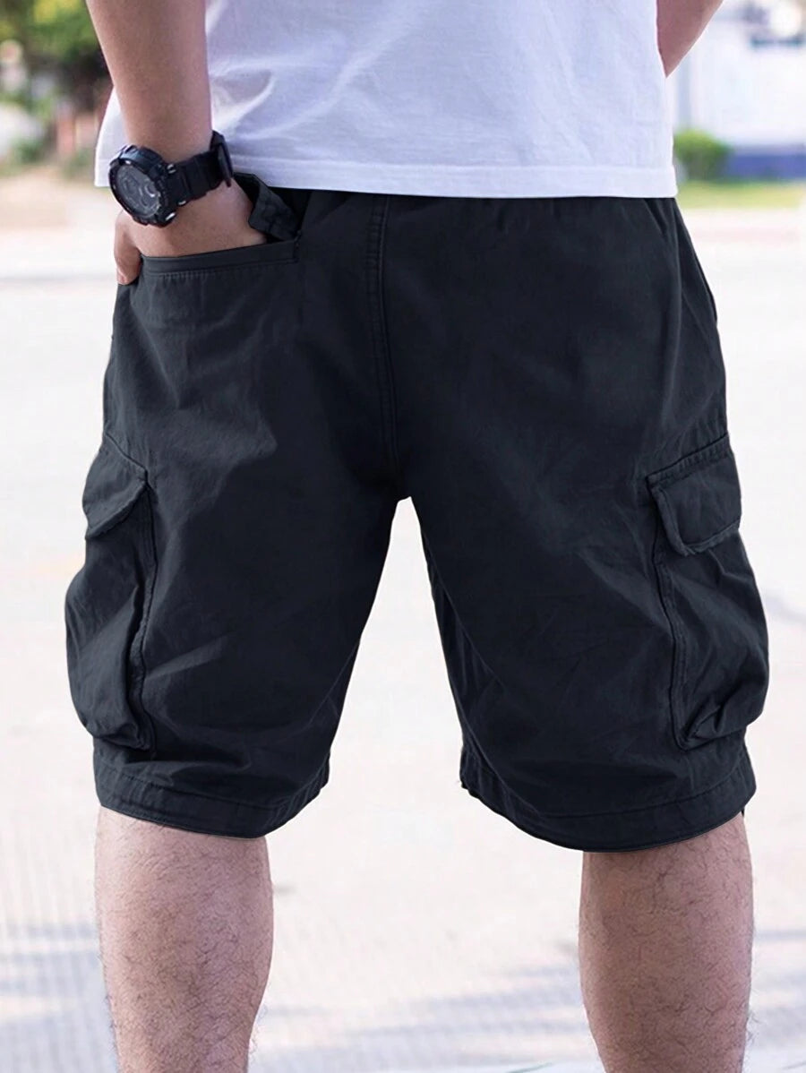 Short cargo ample avec poches latérales à rabat – Style extérieur pour homme