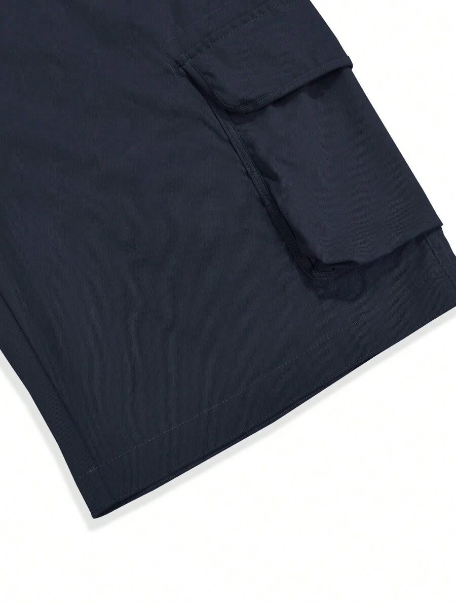 Short cargo ample avec poches latérales à rabat – Style extérieur pour homme
