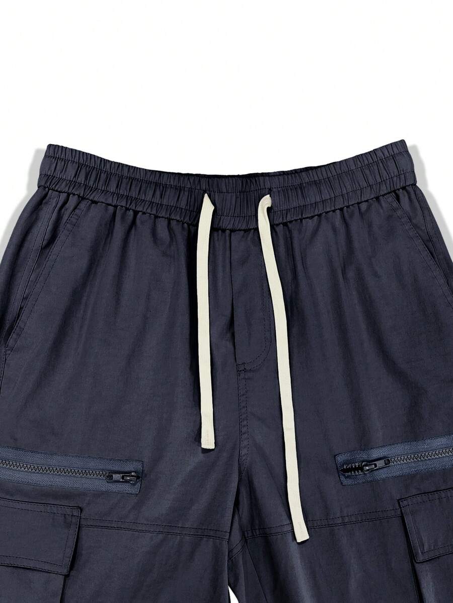 Pantalon cargo homme coupe ample avec poches rabat style décontracté