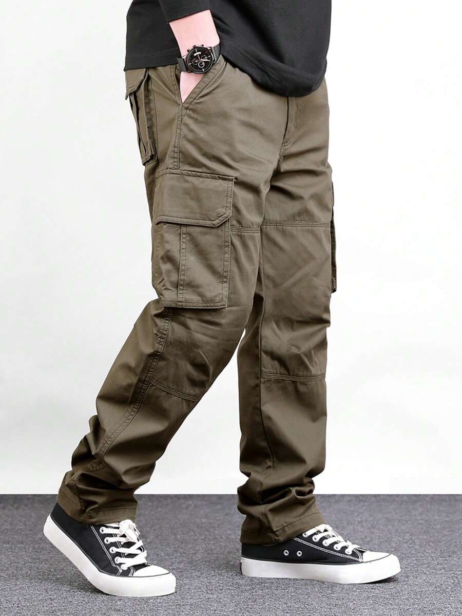 Pantalon cargo décontracté avec poches pour homme - style camping en plein air