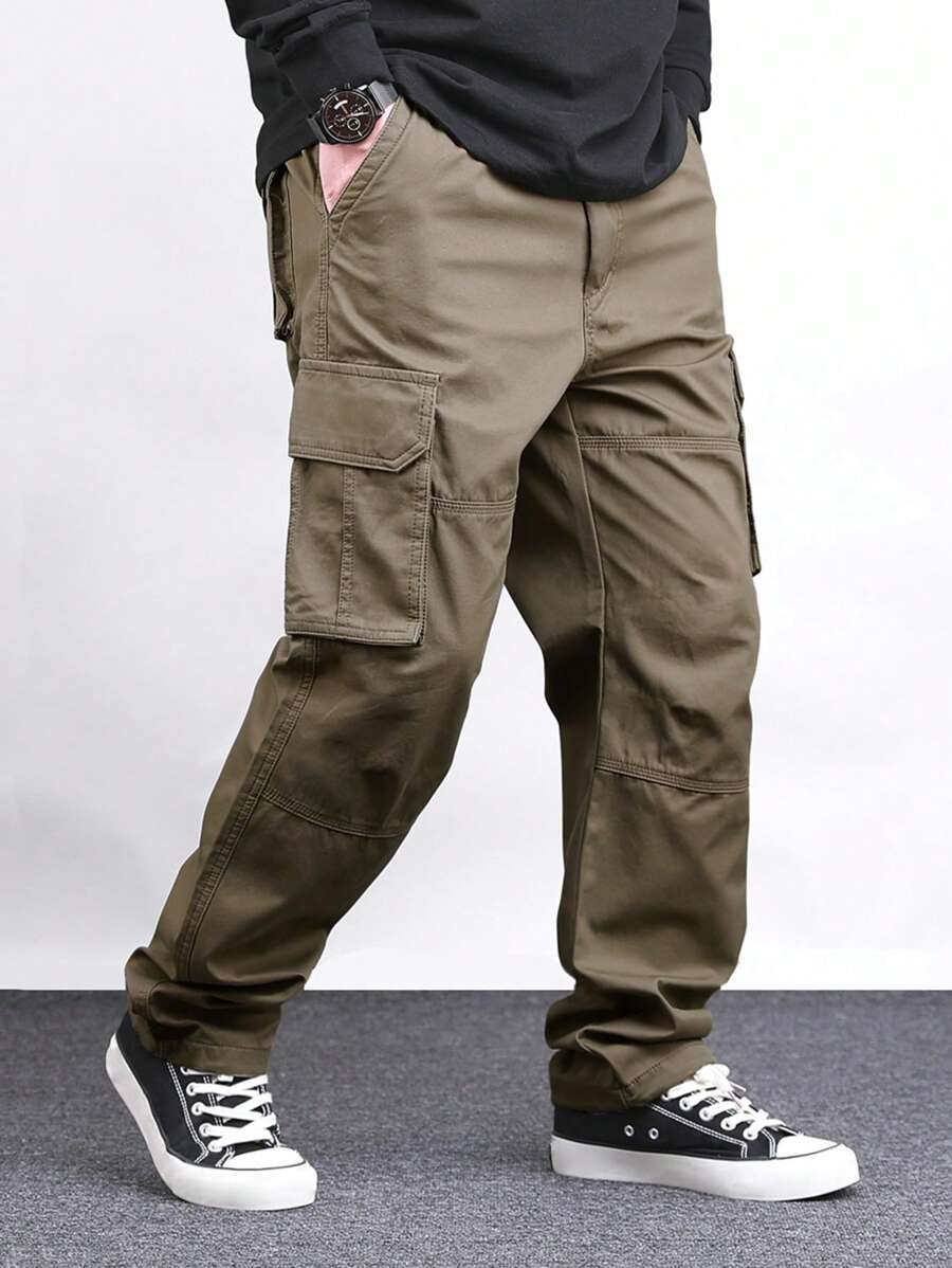Pantalon cargo décontracté avec poches pour homme - style camping en plein air