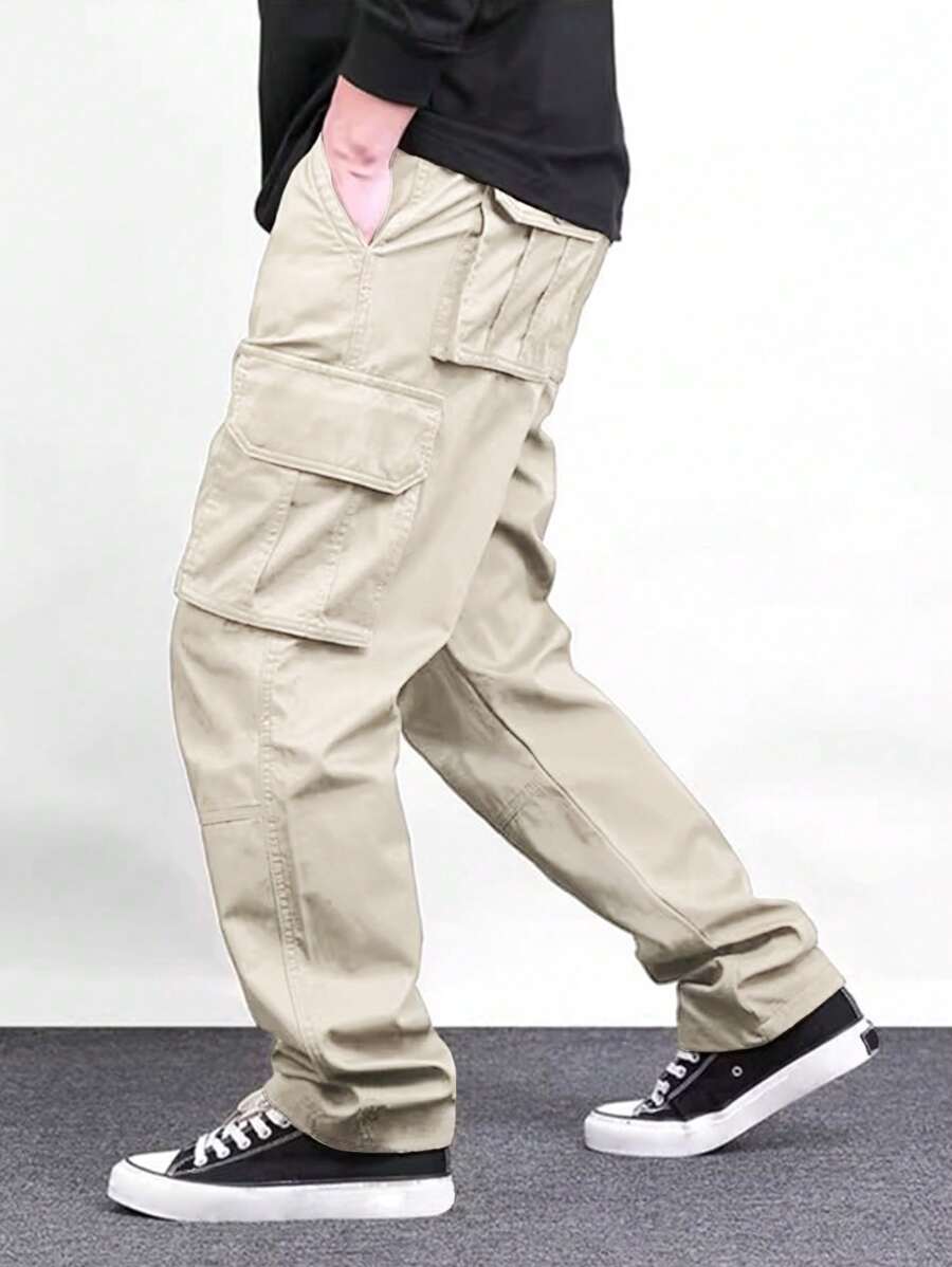 Pantalon cargo décontracté avec poches pour homme - style camping en plein air