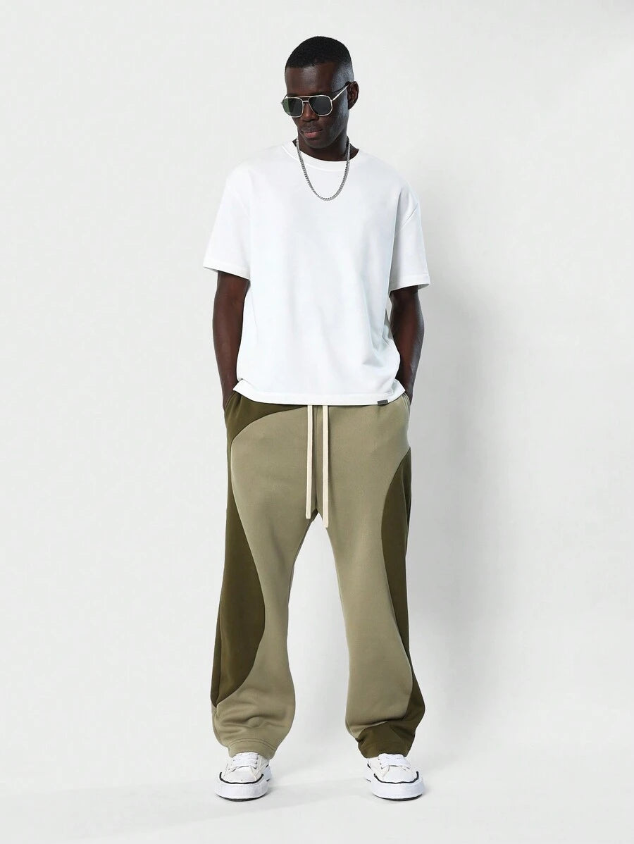 Pantalon de survêtement athlétique avec cordon de serrage pour homme