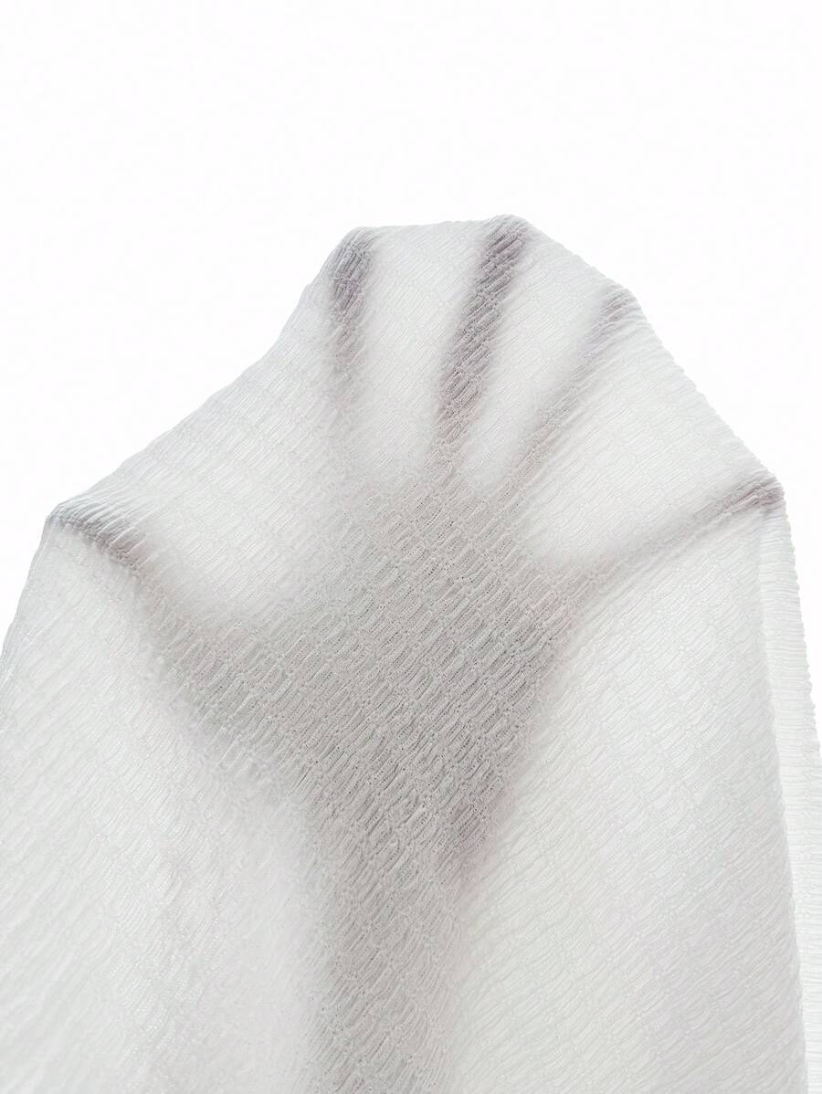Chemise jacquard en tricot Resort pour homme - Coupe ample et plissée