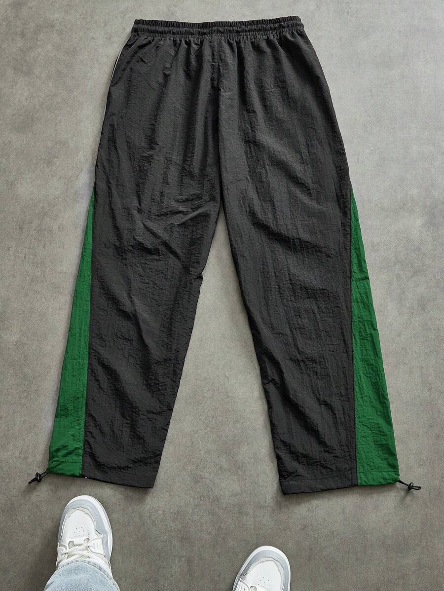 Pantalon de survêtement à séchage rapide et blocs de couleurs pour hommes