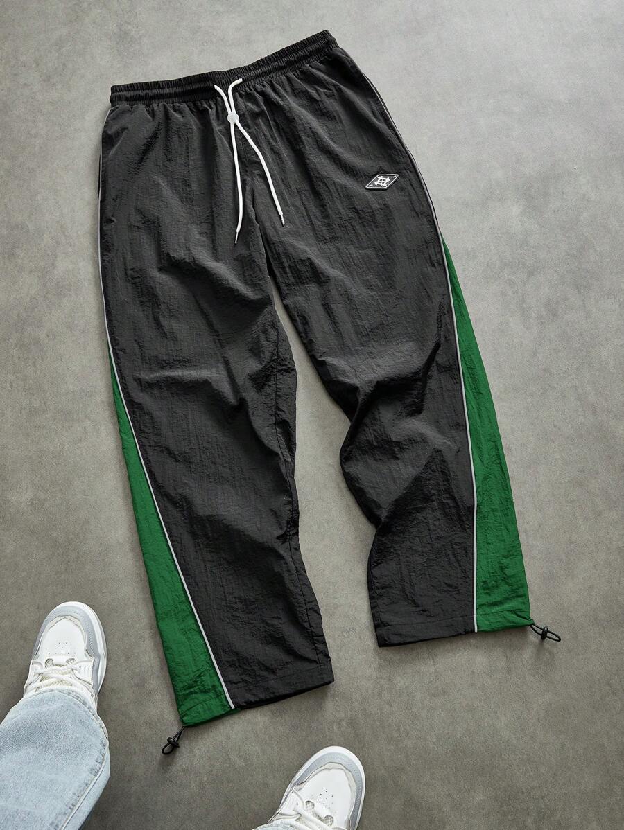 Pantalon de survêtement à séchage rapide et blocs de couleurs pour hommes