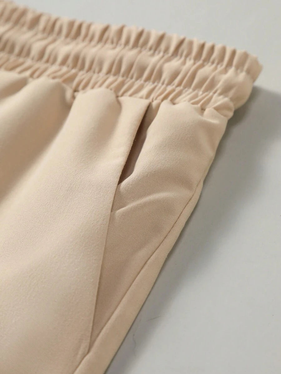 Tenue d'été décontractée à rayures deux ensembles pour hommes