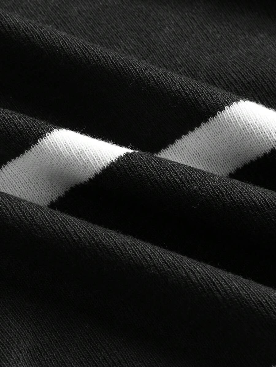 Chemise rayée légère en tricot à manches courtes, décontractée et tendance