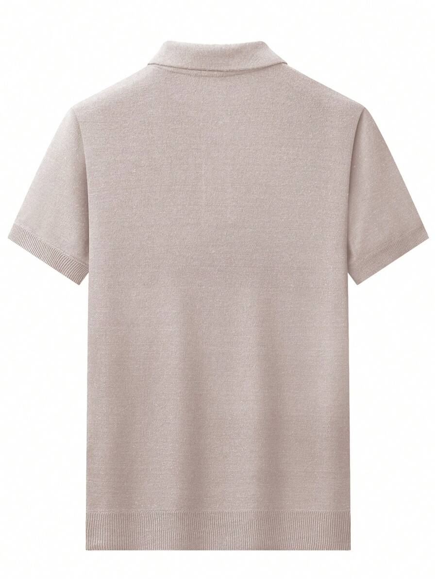 Chemise rayée légère en tricot à manches courtes, décontractée et tendance
