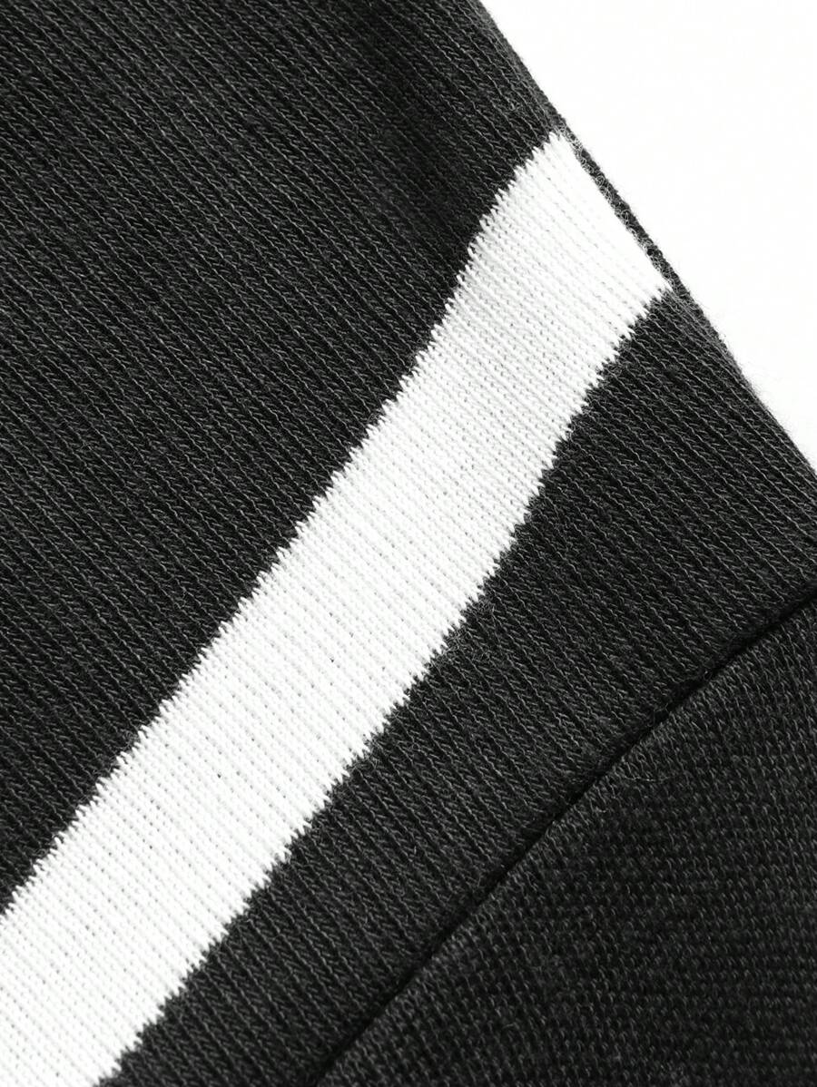 Chemise rayée légère en tricot à manches courtes, décontractée et tendance