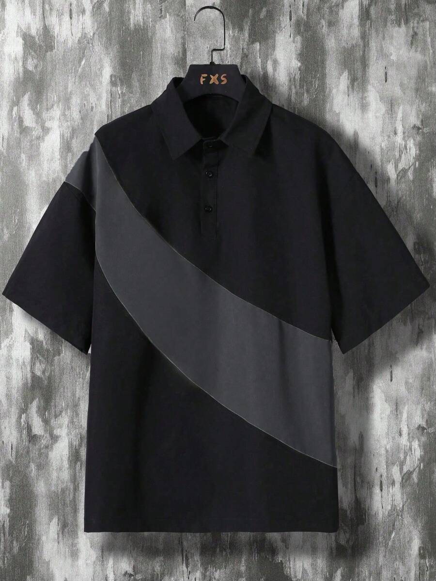 Deux ensemble utilitaire urbain chemise streetwear et short cargo
