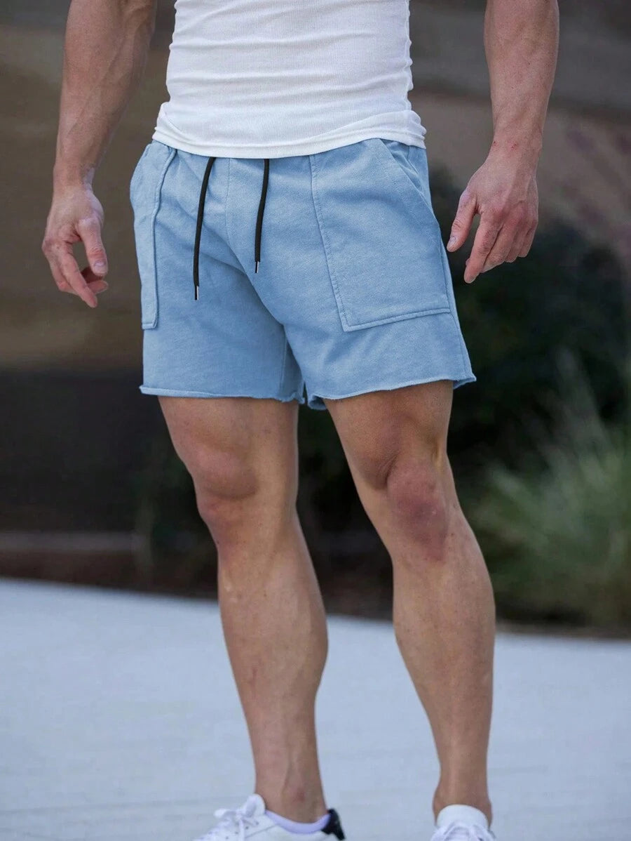 Short de sport pour homme avec cordon de serrage et poches pratiques