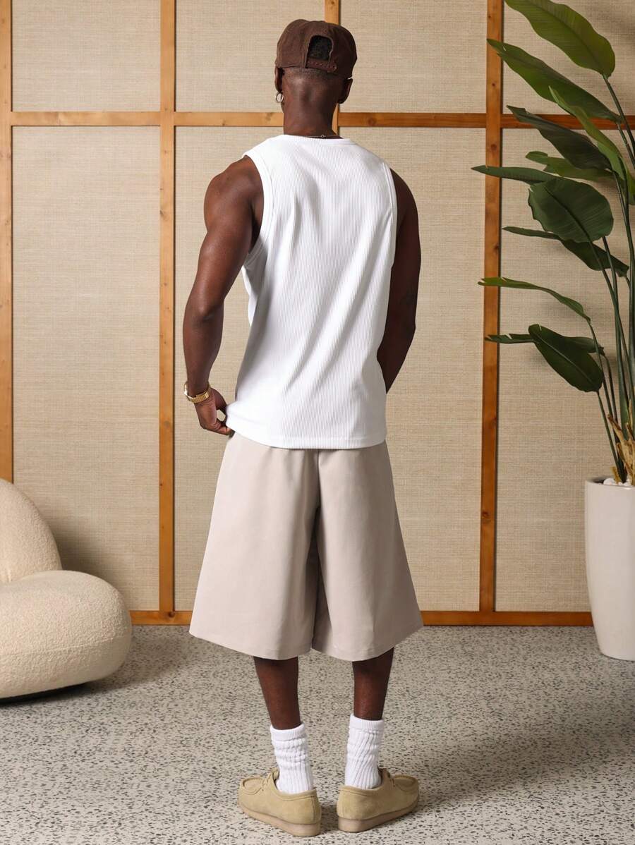 Chemises athlétique côtelé haut de gamme sans manches - Haut d'été Activewear