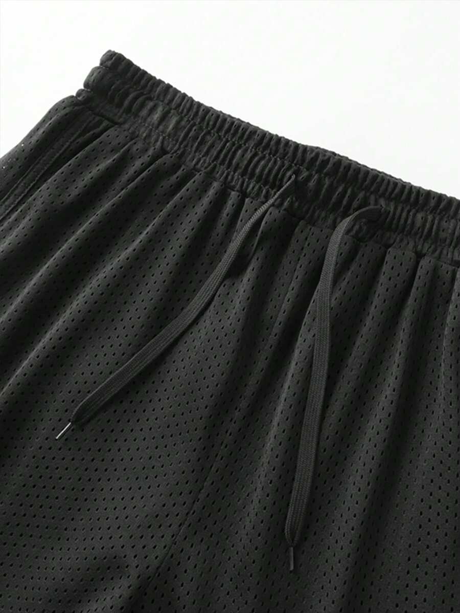 Shorts de sport doublés séchage rapide avec taille élastique imprimé