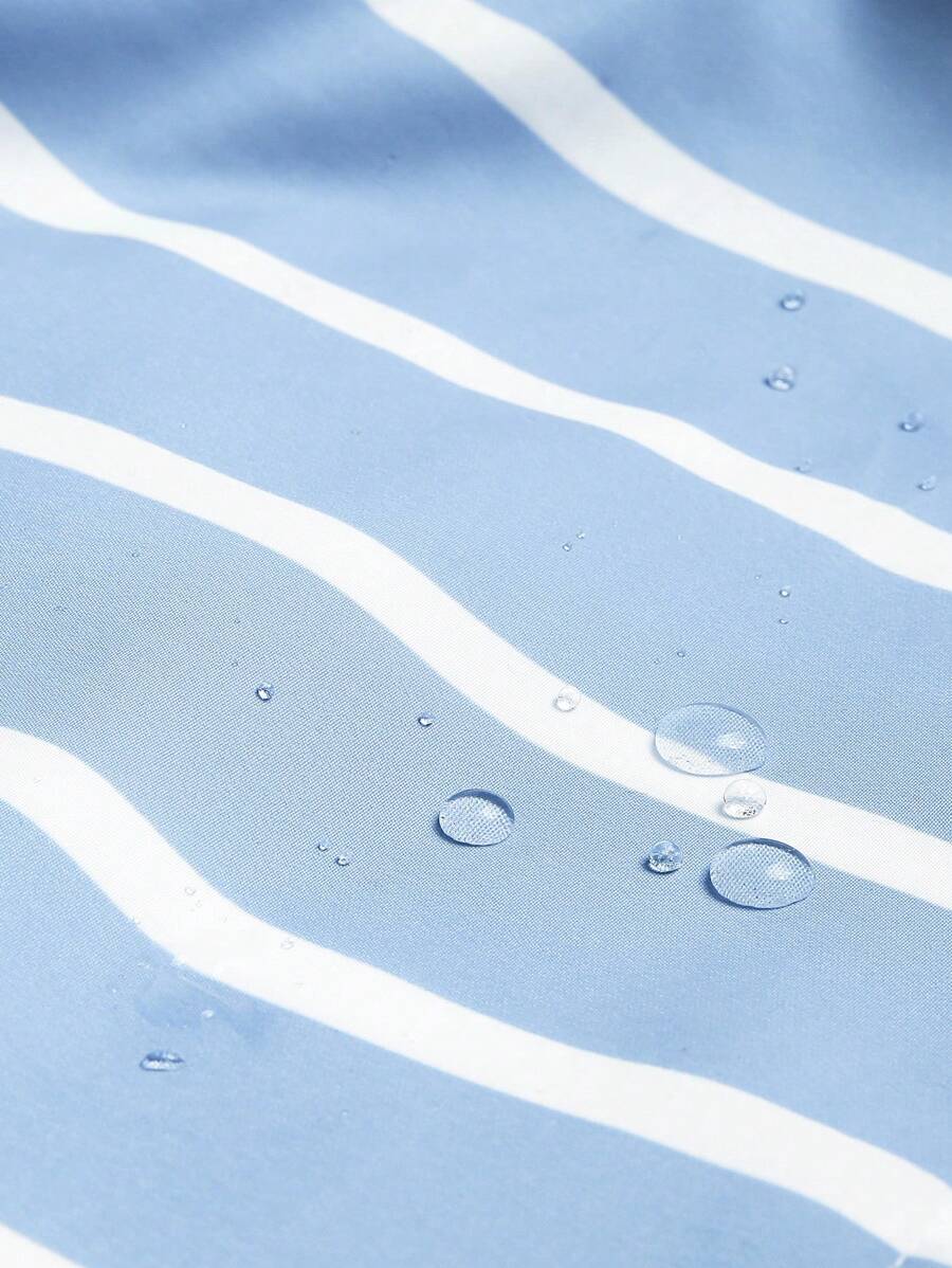 Short décontracté à rayures et taille élastique – Short à séchage rapide pour homme