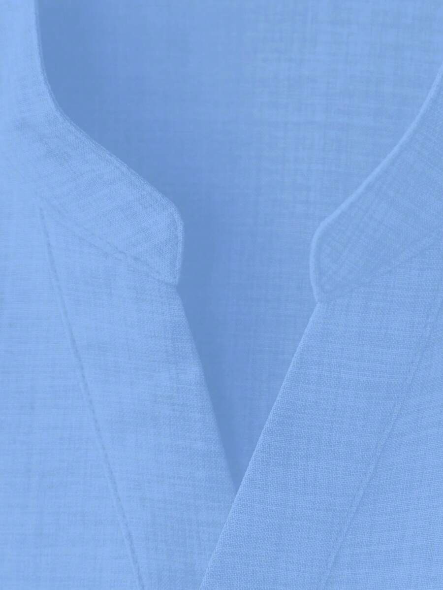 Chemise ample en lin avec poche – Streetwear léger pour homme