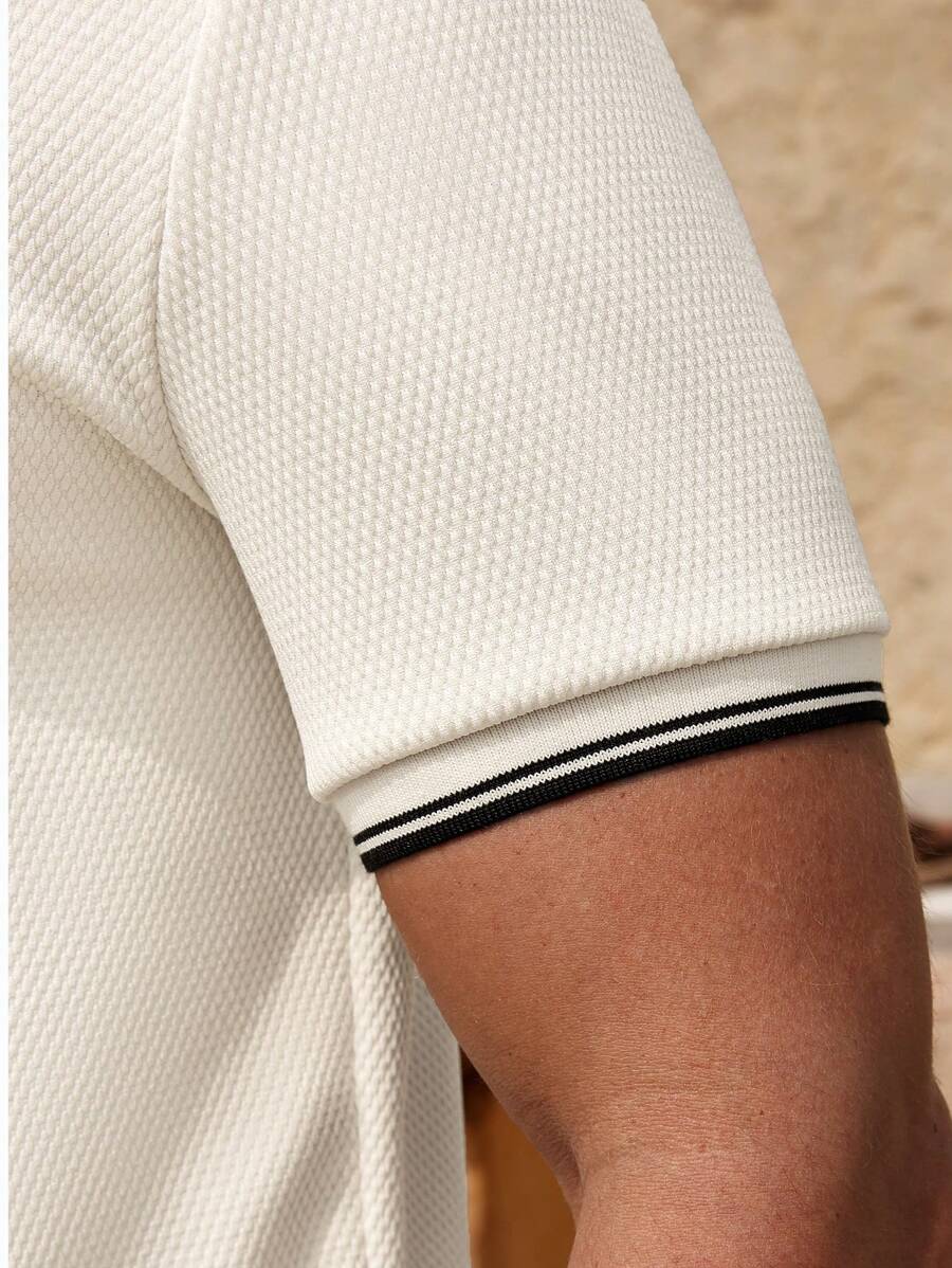 Polo uni à manches courtes - Mode décontractée pour homme en été