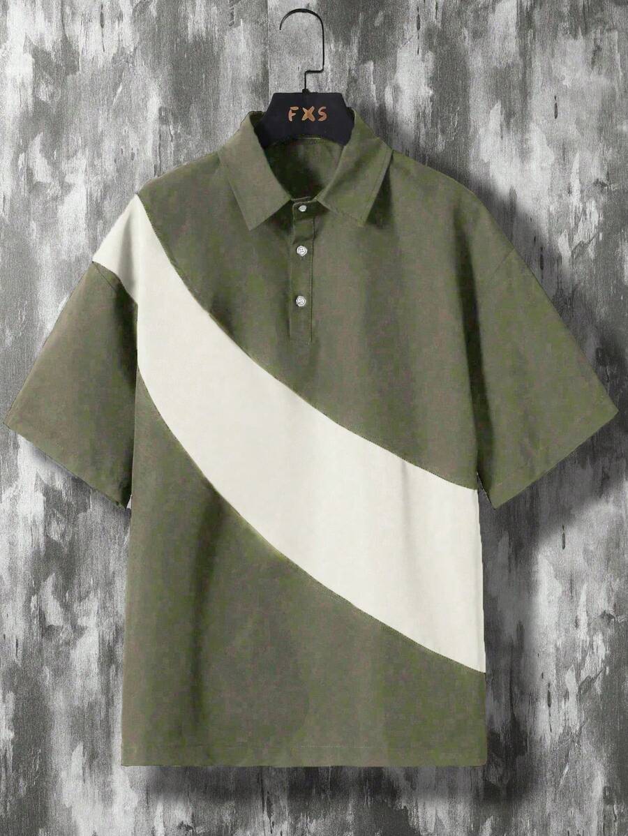 Deux ensemble utilitaire urbain chemise streetwear et short cargo