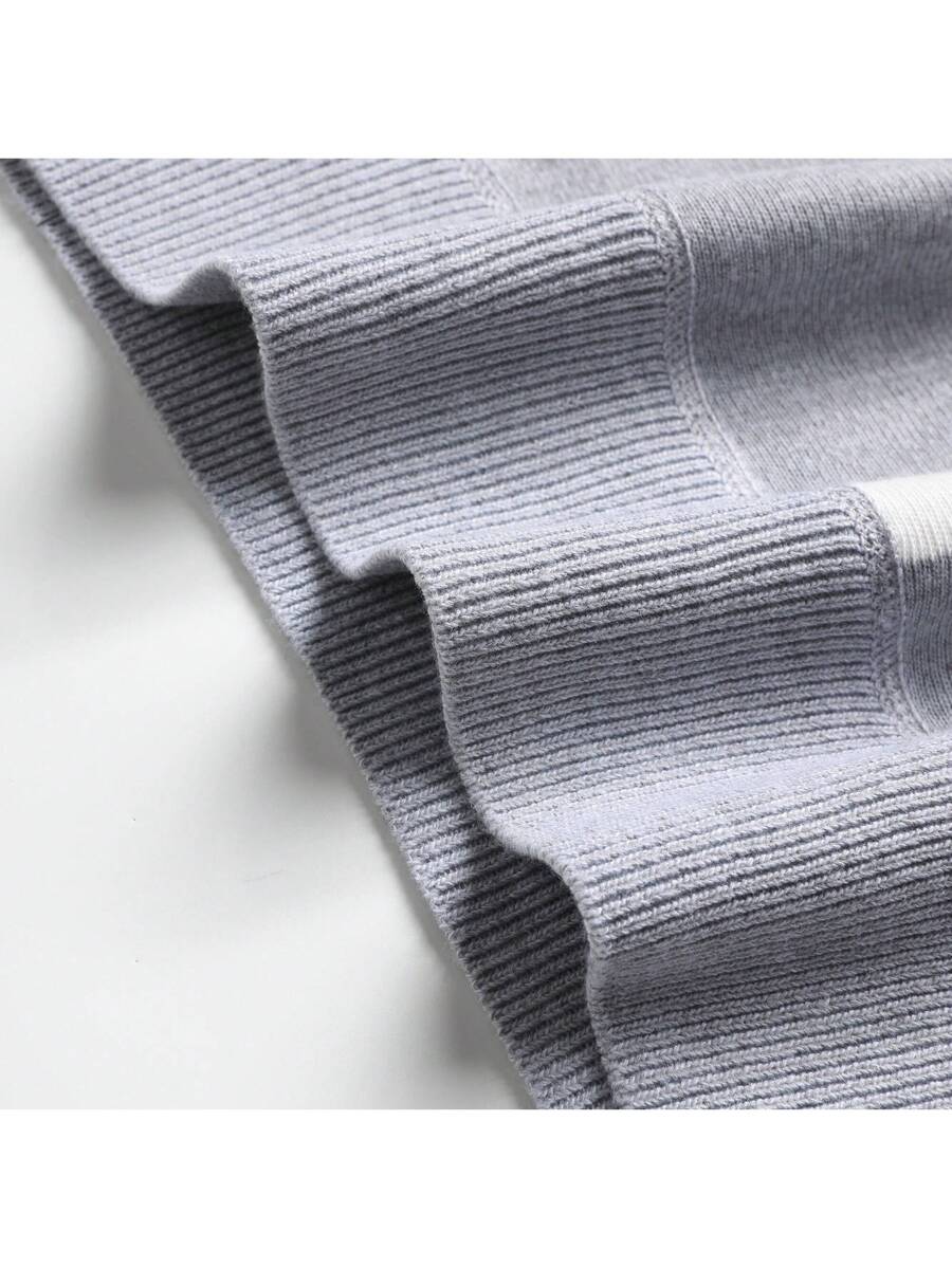 Chemise rayée légère en tricot à manches courtes, décontractée et tendance