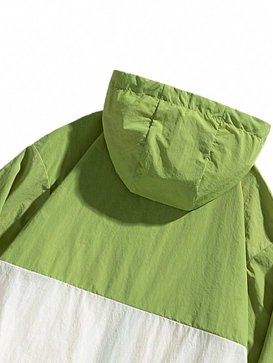 Veste coupe-vent légère à capuche pour homme – Fermeture éclair