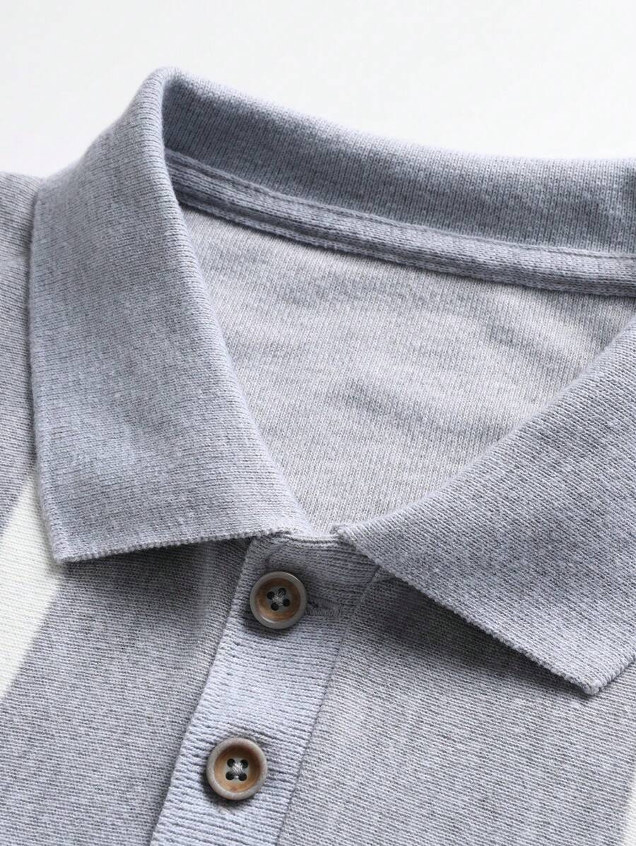 Chemise rayée légère en tricot à manches courtes, décontractée et tendance