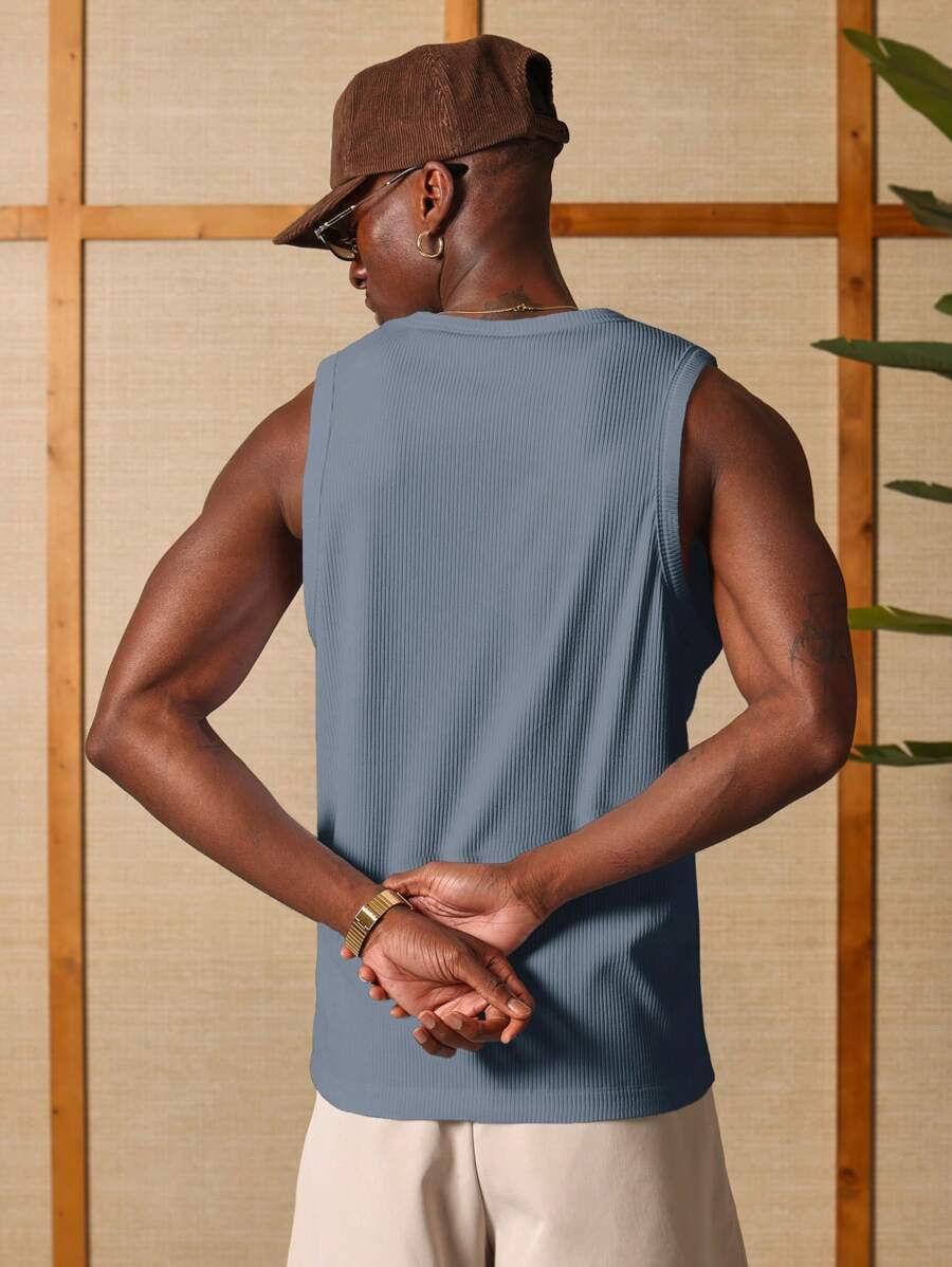 Chemises athlétique côtelé haut de gamme sans manches - Haut d'été Activewear