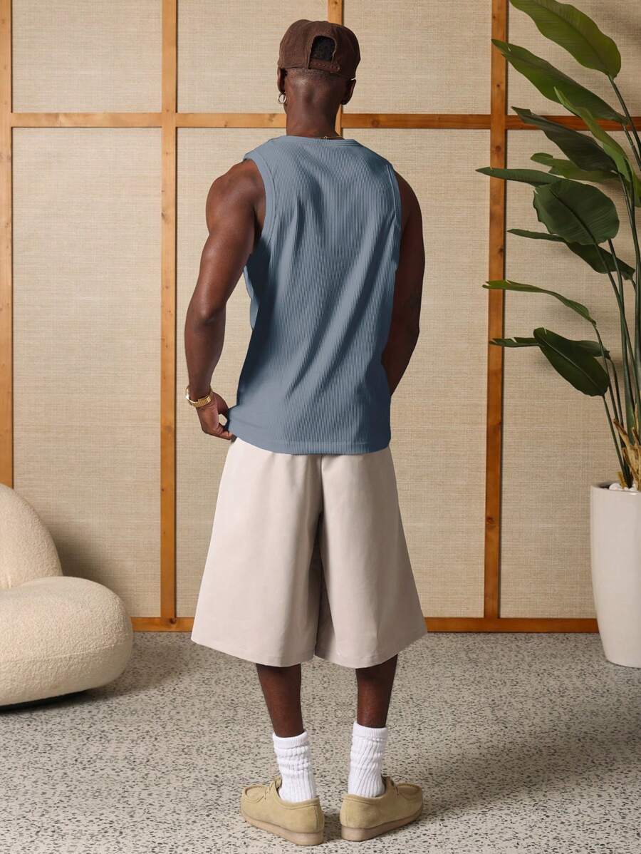 Chemises athlétique côtelé haut de gamme sans manches - Haut d'été Activewear